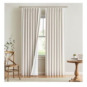 Pleated blackout curtains
